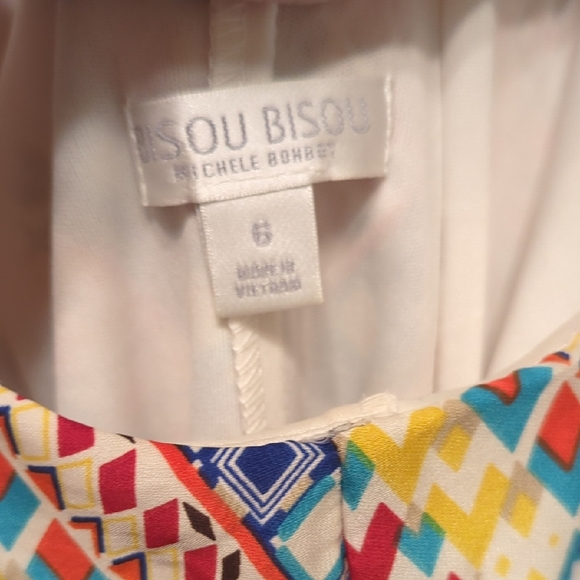 Multicolor Geometric Pattern Dress - Picture 2 of 4